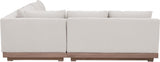Solace - Olefin Performance Fabric 3 Piece Outdoor Patio Modular Sectional (Sofa, Loveseat & Corner Chair)