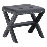 Upholstered Accent Bench With Nailhead Trim