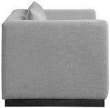 Alfie - Linen Textured Fabic Loveseat