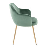 Buena - Dining Chair (Set of 2) - Gold Metal Legs