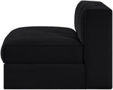 Rummi - Velvet Performance Fabric Upholstered Modular Armless Chair