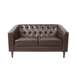 Sophisticated Loveseat With Diamond Stitched Detailing