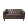 Sophisticated Loveseat With Diamond Stitched Detailing