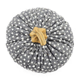 Pumpkin Ornament Decor For Holiday Harvest Festival Fall Festival & Thanksgiving (Set of 3) - White / Gray