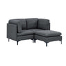 Upholstered Modular Sectional & Tall Legs