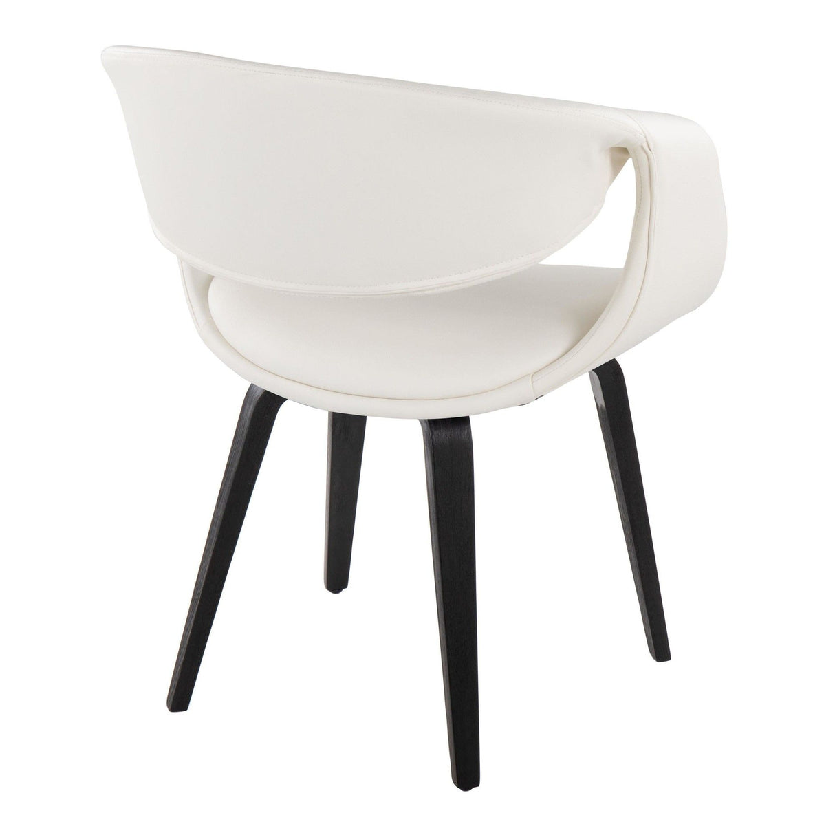 Curvo - Upholstered Chair (Set of 2) - Black Wood Legs