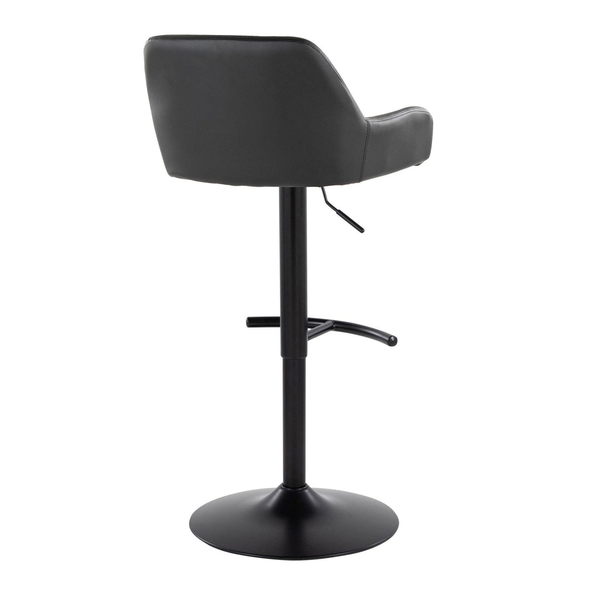 Daniella - Adjustable Barstool With Swivel - Black Metal (Set of 2)