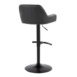 Daniella - Adjustable Barstool With Swivel - Black Metal (Set of 2)