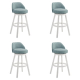 Erika - Modern Transitional Swivel Wood Bar Height Kitchen Bar Stool