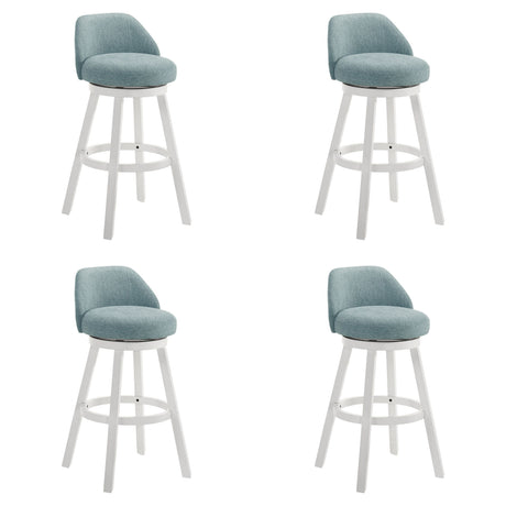 Erika - Modern Transitional Swivel Wood Bar Height Kitchen Bar Stool