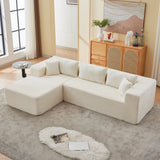 Modular Sofa With Golden Square Legs