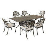 Rectangular Long Dining Set With Sunbrella Cushions