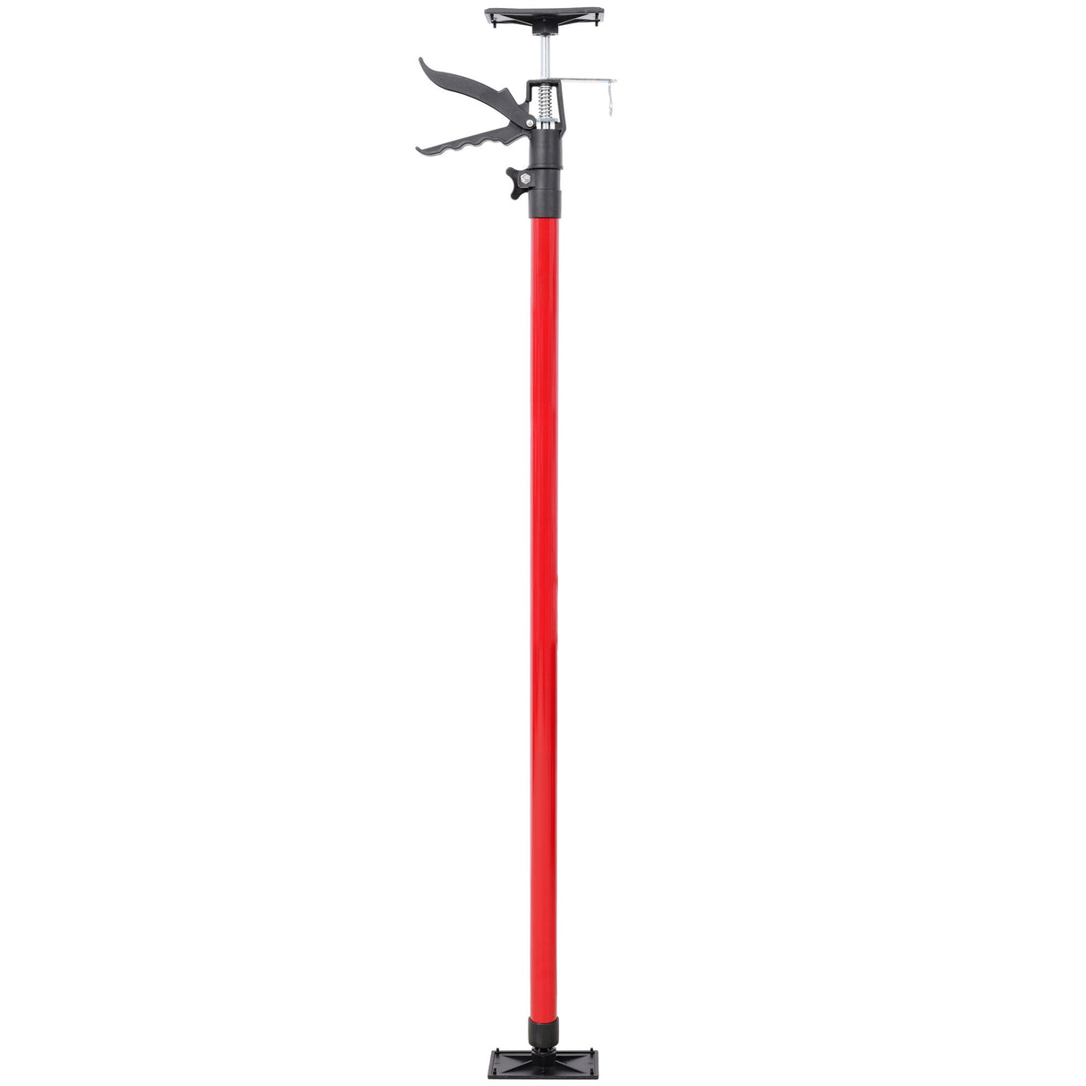 Adjustable Steel Support Pole System For Jacks And Drywalls With Carry Bag - Black / Red