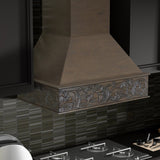 Wooden Wall Mount Range Hood - Includes Dual Remote Motor (373NN-RD) - 30 Inch / 700 - (373NNRD30) -