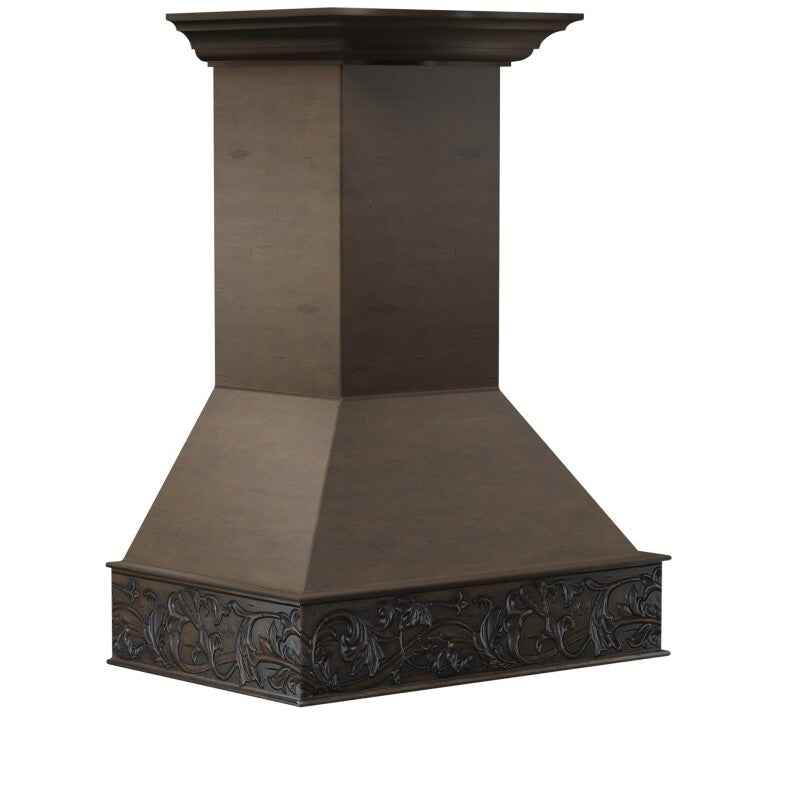 Wooden Wall Mount Range Hood - Includes Dual Remote Motor (373NN-RD) - 30 Inch / 700 - (373NNRD30) -