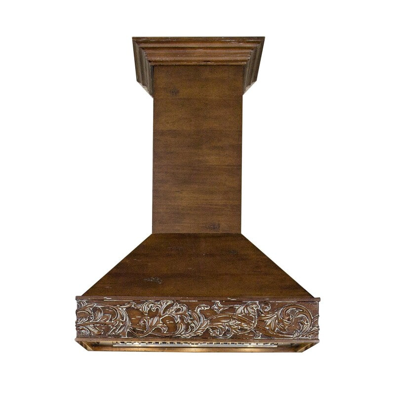 42" Ducted Wooden Wall Mount Range Hood  - 42 inch - (373RR42) -