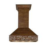 42" Ducted Wooden Wall Mount Range Hood  - 42 inch - (373RR42) -