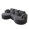 Curved Oversized Sectional Sofa With Extra Deep Seat