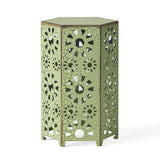 Galore - Side Table With Sunburst Cut Out Design