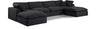 Comfy - 6 Piece Linen Modular Double Chaise Sectional