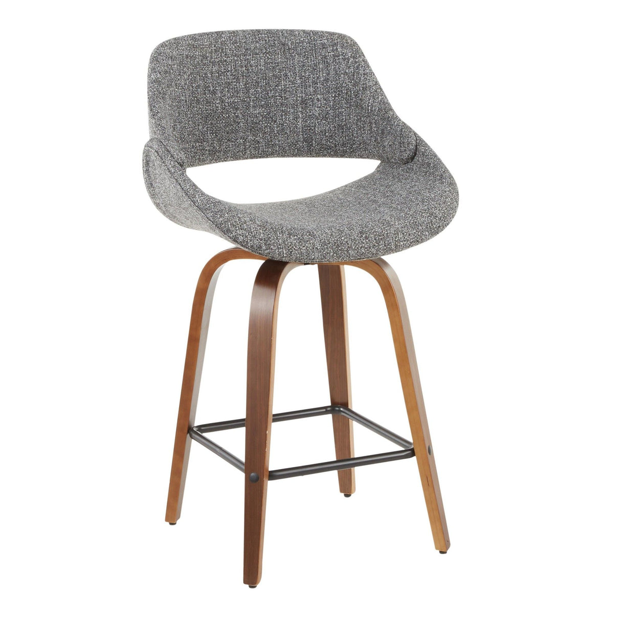 Fabrizzi - Counter Stool - Walnut Legs (Set of 2)