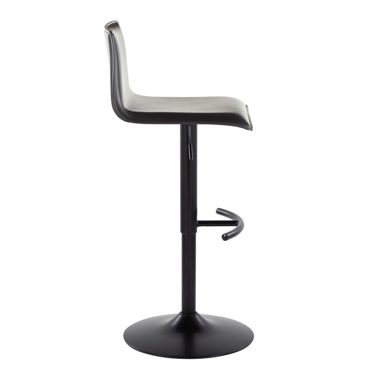 Mara - Adjustable Barstool (Set of 2) - Black Metal