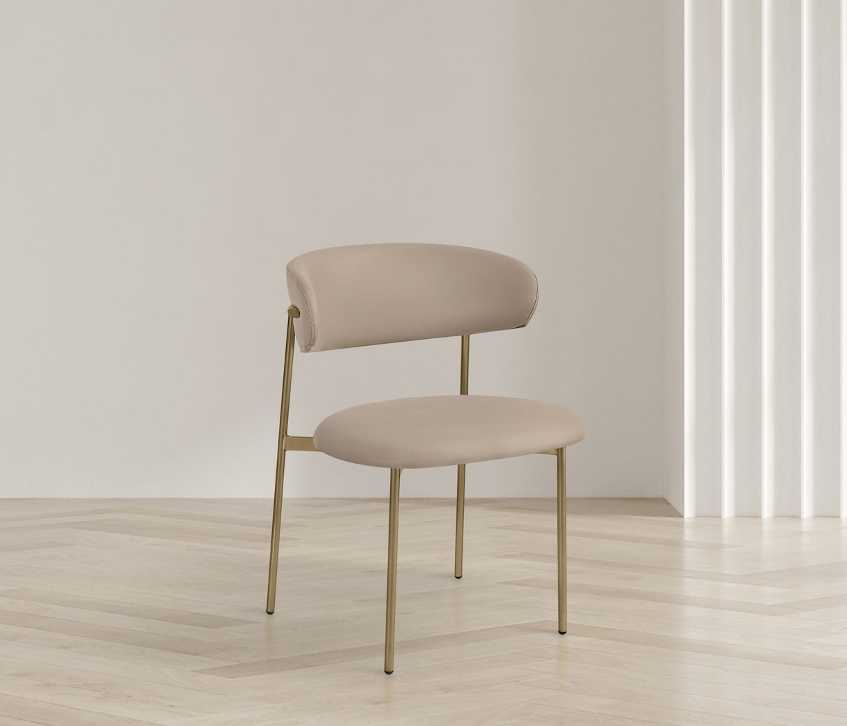 Lupita - Dining Chair With Brushed Gold Legs (Set of 2)