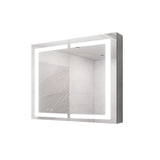 Medicine Cabinet With LED Vanity Mirror, Anti-Fog, Waterproof, Dimmable With Touch Switch