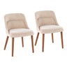 Rina - Chair (Set of 2) - Walnut Wood