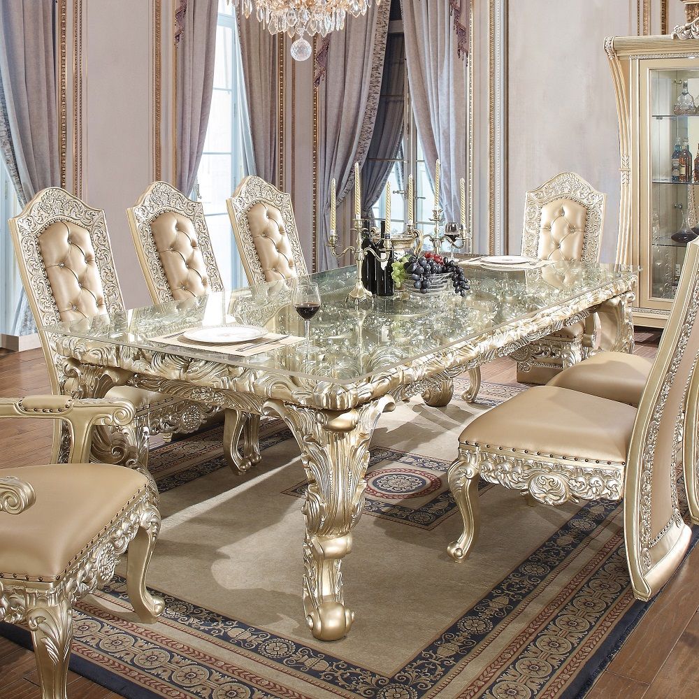 Vatican - Dining Table - Champagne Silver