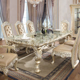 Vatican - Dining Table - Champagne Silver