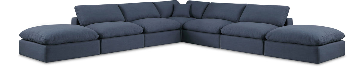 Comfy - 7 Piece Linen Modular Corner Sectional