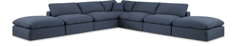 Comfy - 7 Piece Linen Modular Corner Sectional