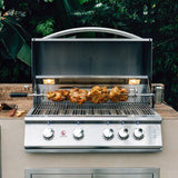 Summerset Sizzler Pro 32-in 4 Burner Built-In Natural Gas Grill w/ Rear Infrared Burner - SZRPRO32
