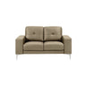 Faelin - Leather Loveseat With Tufted Back