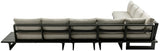 Maldives - 6 Piece Water Resistant Outdoor Patio Modular Sectional With Gray Base