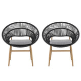 Cyril - Outdoor Papasan Style Dining Chair (Set of 2)