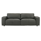 Clayton - Leather Sofa With Track Arms