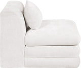 Stellar - Chenille Fabric Upholstered Modular Armless Chair