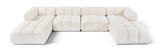 Orin - Velvet 6 Piece Modular Double Chaise Sectional