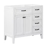 Modern Bathroom Vanity Base Only, 2 Doors And 3 Drawers