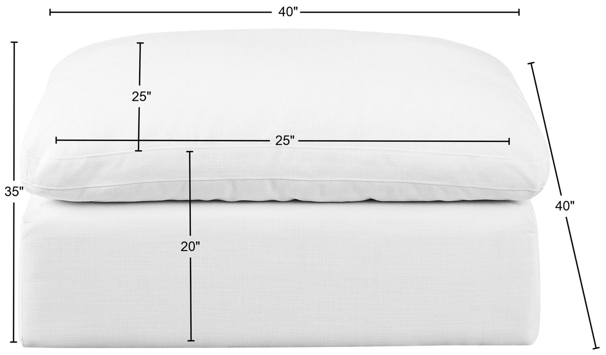 Comfy - Linen Ottoman