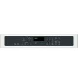 Café CTS90DP4MW2 matte white single wall oven angled view