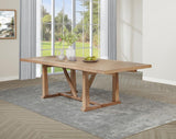 Middleton - 106" Extension Leaf Dining Table - Natural Brown