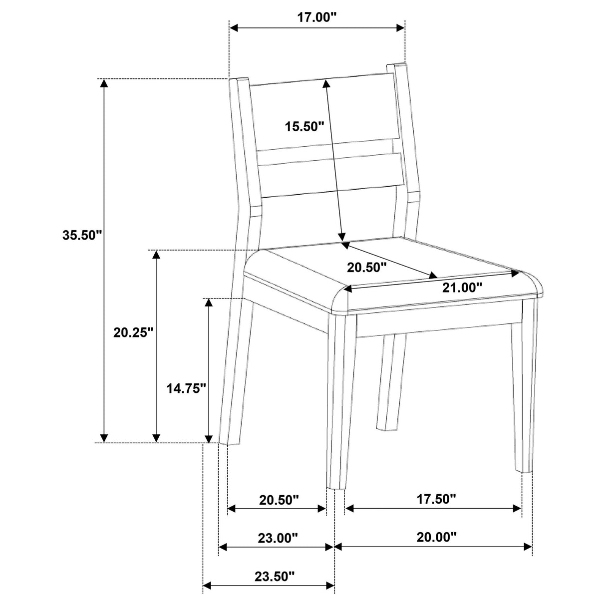 Medders - Dining Side Chair (Set of 2) - Brown