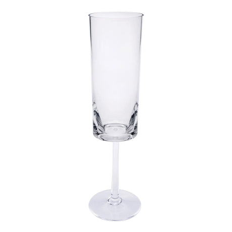 Oval Halo - Acrylic Champagne Flutes (Set of 4)