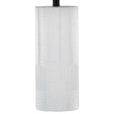 Petra - 26" Polyresin Table Lamp (Set of 2) - Cream Polyresin And Black Metal With Black Linen Shade