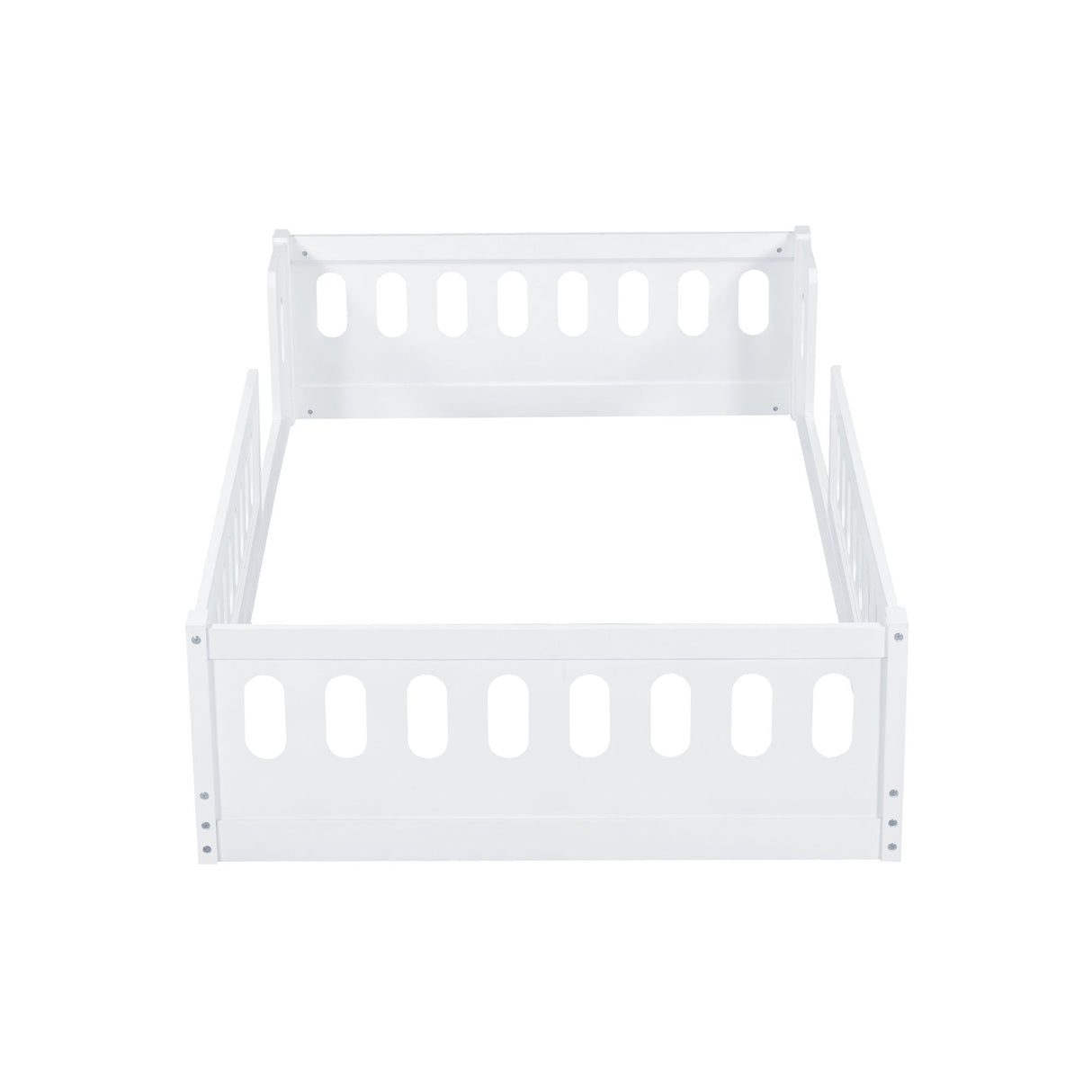 Platform Bed With Guardrail