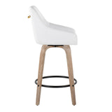 Hannah - 26" Fixed-Height Counter Stool With Swivel (Set of 2)