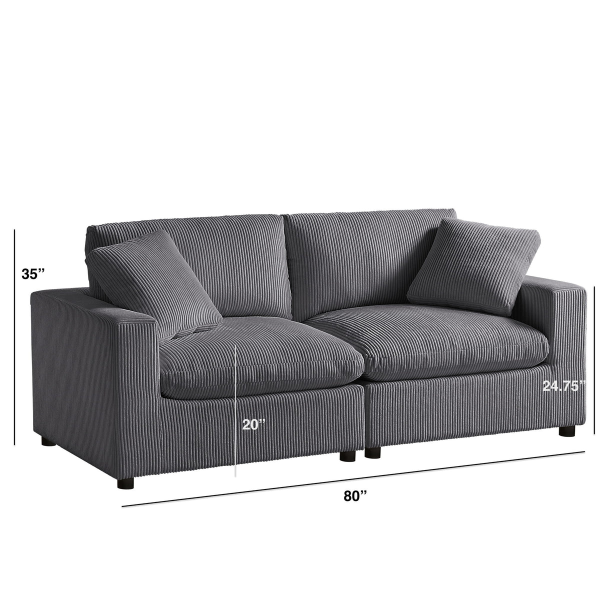 Chelsea - Modular 2 Piece Sofa